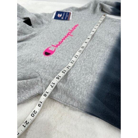 NWT CHAMPION Size CH/XL pouch pocket, Soft-touch, Dip-Dye Hoodie MSRP $40 - Picture 4 of 12